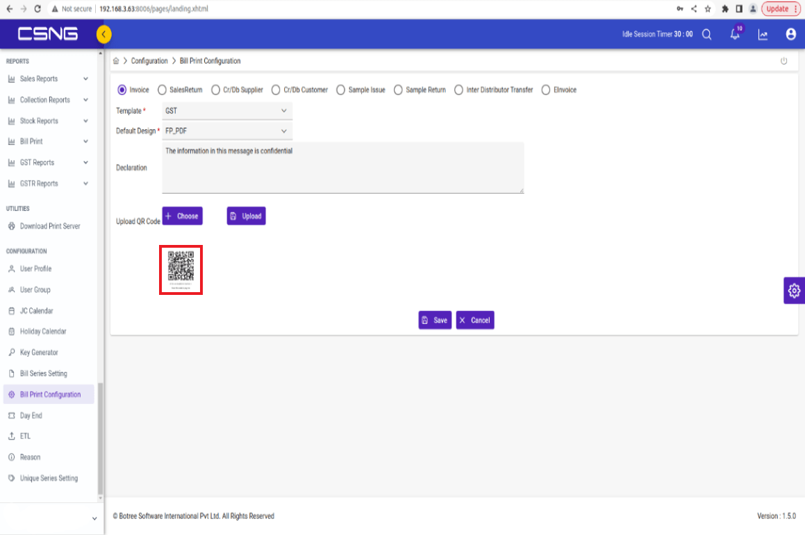 botree Code Invoice