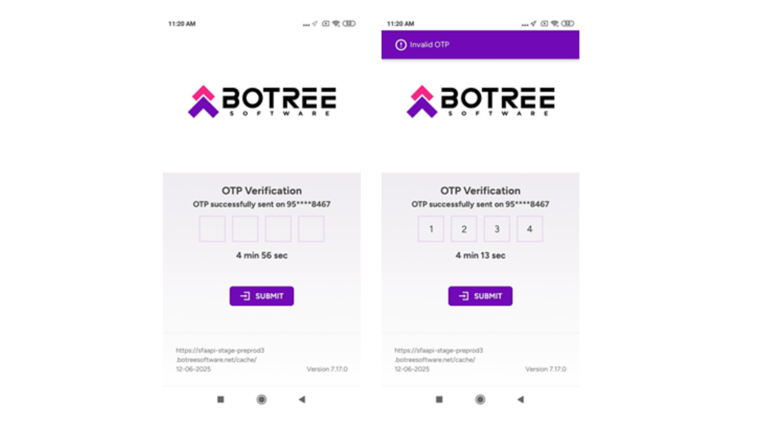botree otp verification